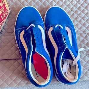 Vans blue old school size 7.5 women 6 mens